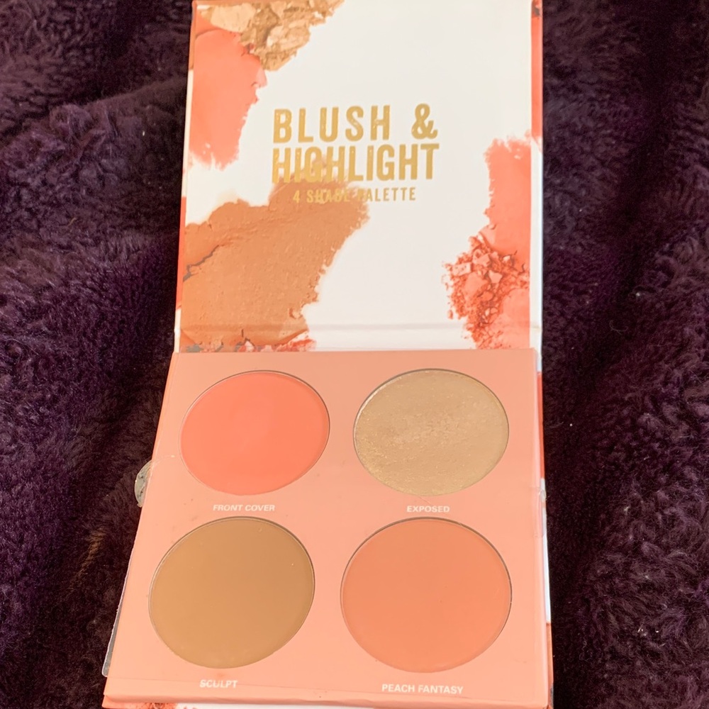 Peach & Gold Blush and Highlight Palette